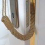 Aberto Design Boruraf253 Tope de Puerta de Lino Mimbre